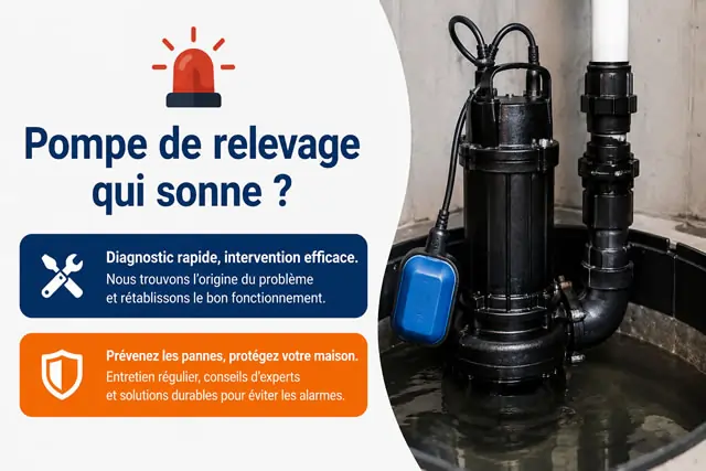 IPompe de relevage qui sonne : causes et dépannage Pompe de relevage qui sonne : causes et dépannage